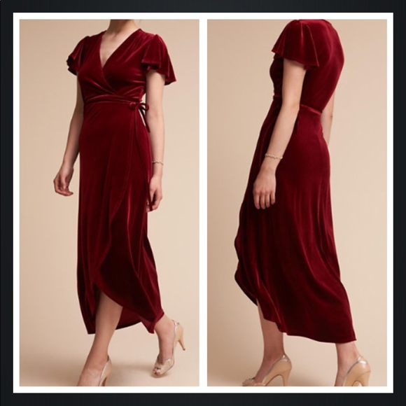 bhldn thrive velvet dress